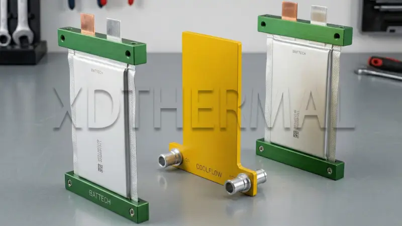 夹层式软包电池换热方案- 小得热能